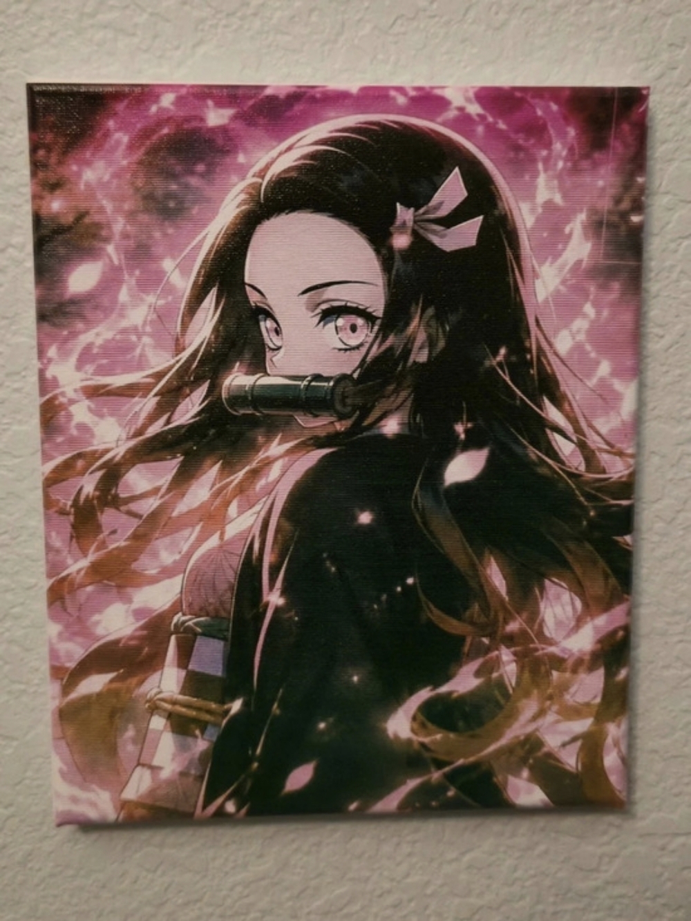 8x10 Nezuko Demon Slayer Anime Canvas Art